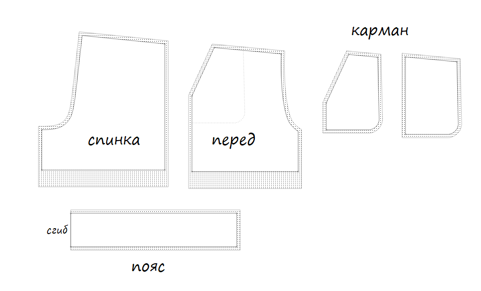 Шорты выкройка 140